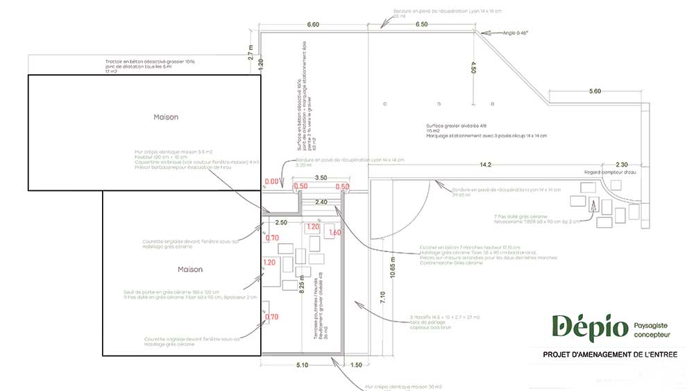 Transformation de l’allée d’entrée à Saint Pierre de Bœuf